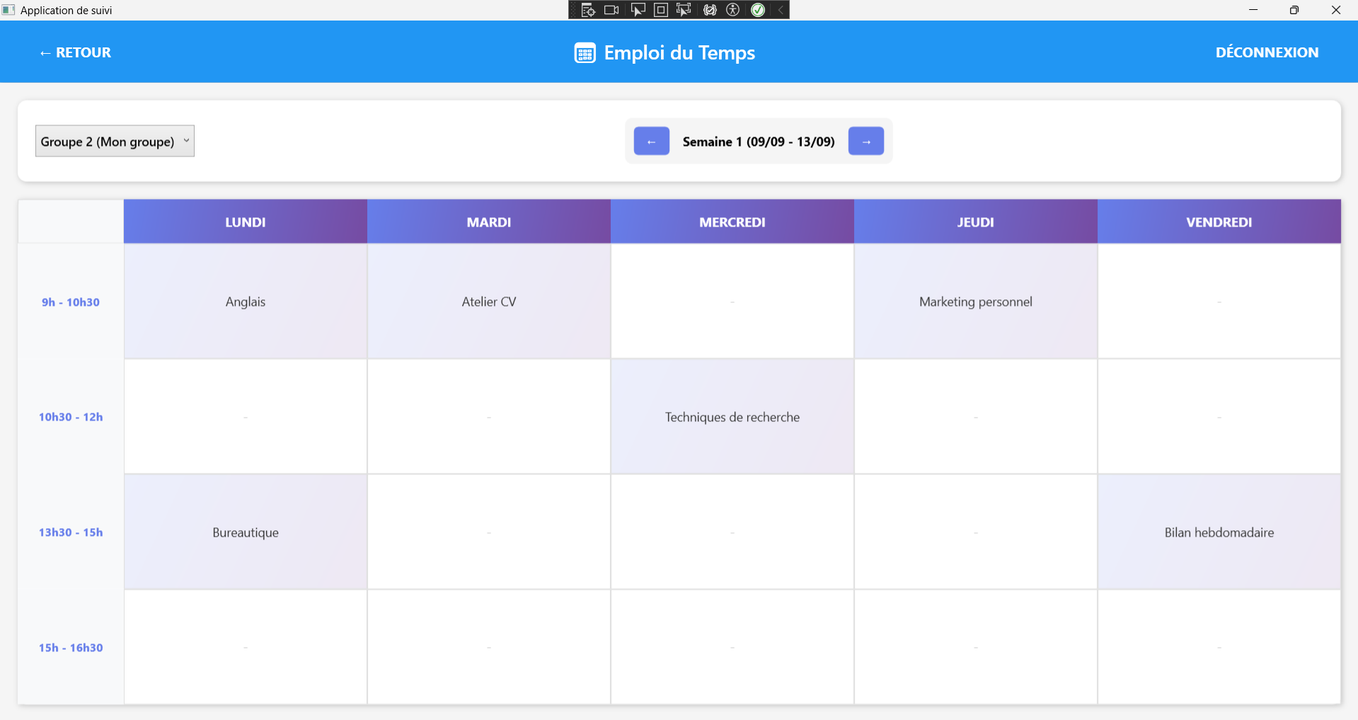 Application Reconversion Professionnelle - Image 4